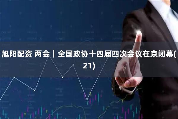 旭阳配资 两会｜全国政协十四届四次会议在京闭幕(21)