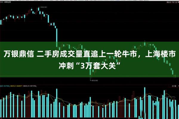 万银鼎信 二手房成交量直追上一轮牛市，上海楼市冲刺“3万套大关”