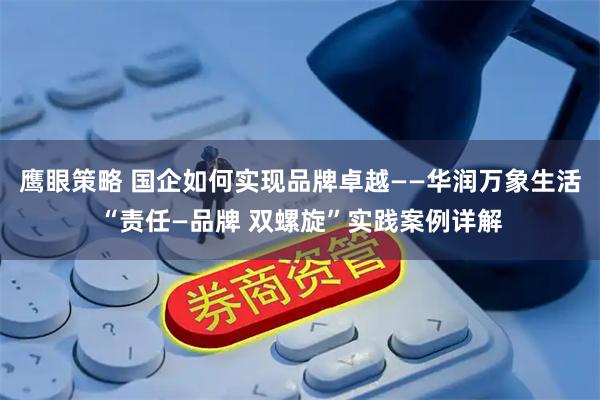 鹰眼策略 国企如何实现品牌卓越——华润万象生活“责任—品牌 双螺旋”实践案例详解